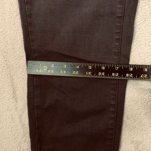 Eddie Bauer Womens Jeans Size 12 Black Denim Slightly Curvy Slim Straight Casual - Picture 4 of 12